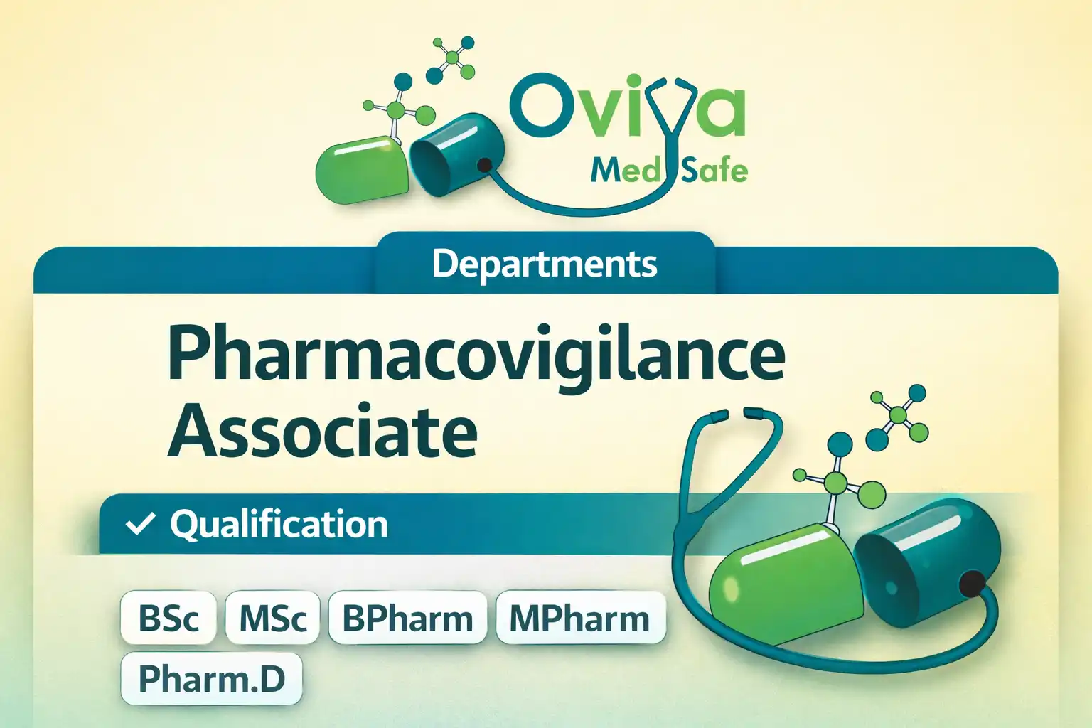 Oviya MedSafe is Hiring for Pharmacovigilance Associate