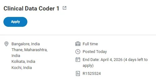 IQVIA Hiring for Clinical Data Coder | Bangalore, Thane, Kochi & Kolkata | PharmaBharat