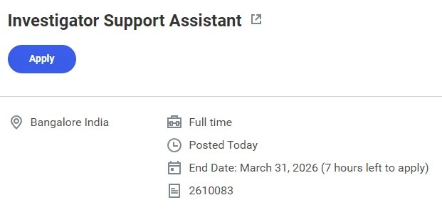 Labcorp Hiring Investigator Support Assistant | Freshers | PharmaBharat