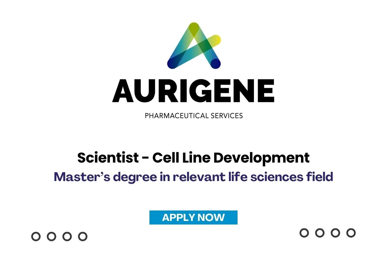 Aurigene Pharmaceutical is Hiring for Scientist - Cell Line Development