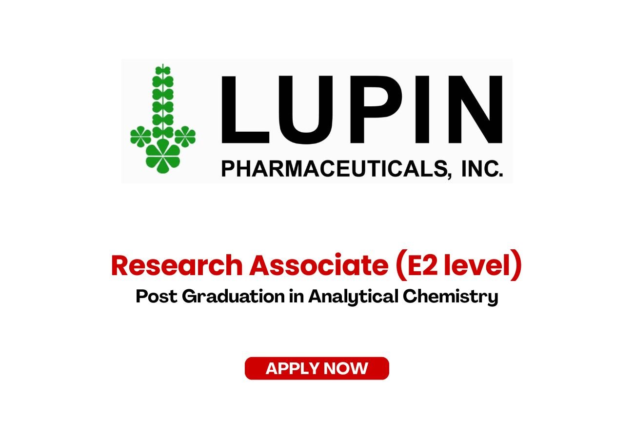 Lupin Limited is Hiring for Research Associate (E2 level)