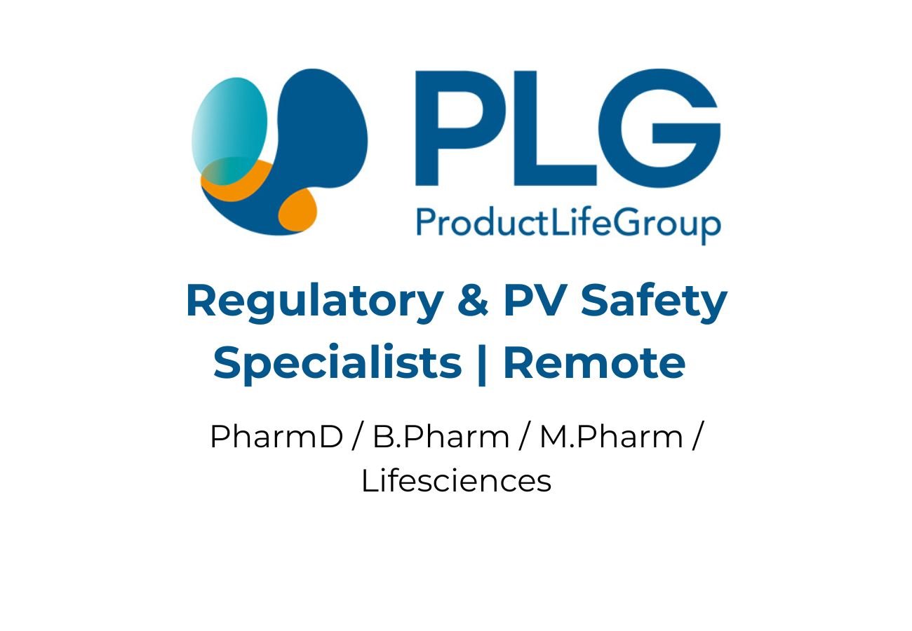 ProductLife Group hiring for Regulatory & PV roles