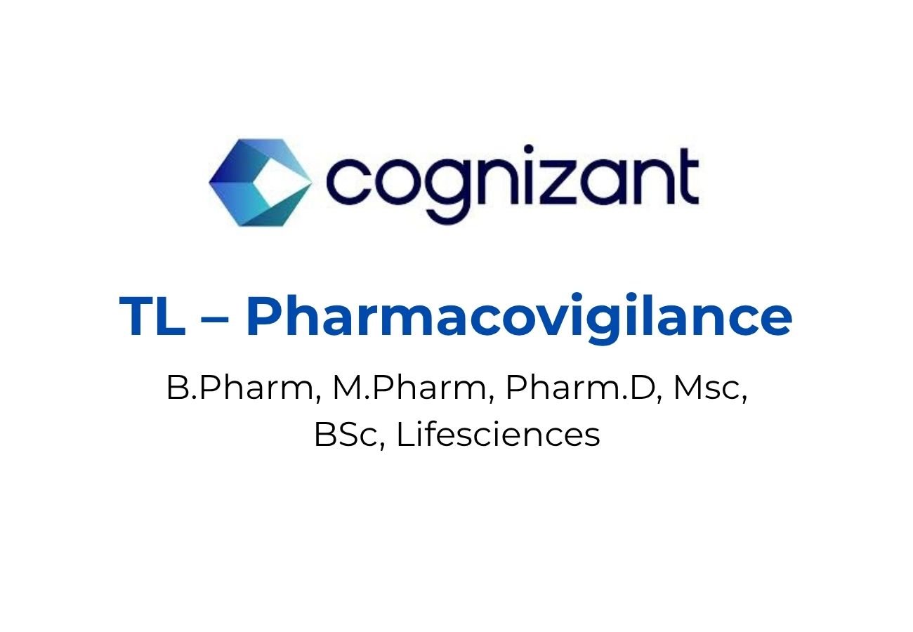 Cognizant Hiring Pharmacovigilance in Pune