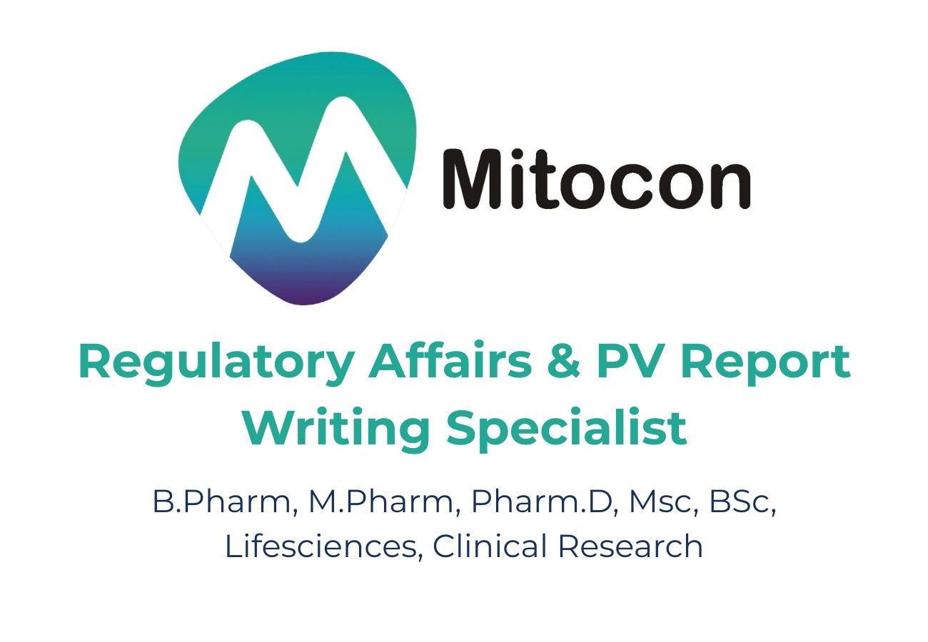 Regulatory Affairs & PV Report Writing Specialist (Remote) | Mitocon