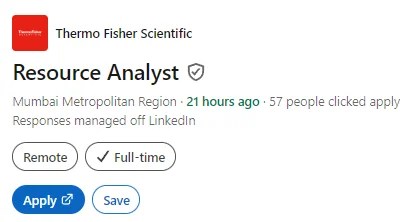 Thermo Fisher Scientific Hiring Freshers As Clinical Resource Analyst