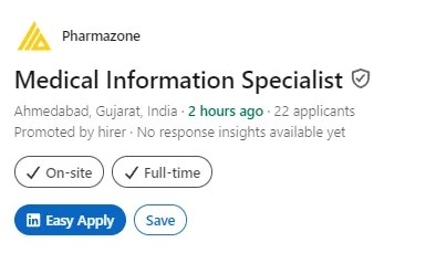 Pharmazone Hiring for Pharmacovigilance MICC roles