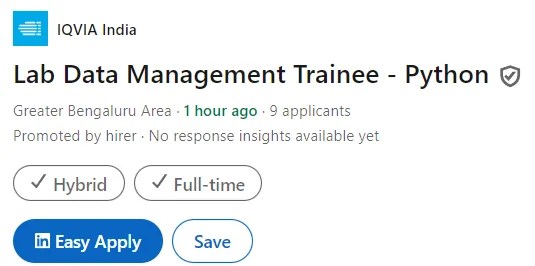 IQVIA Clinical Data Management (CDM) + Python Role | Freshers | Pan India Job &ndash; Apply Now