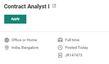 ICON Contract Analyst I Clinical Research