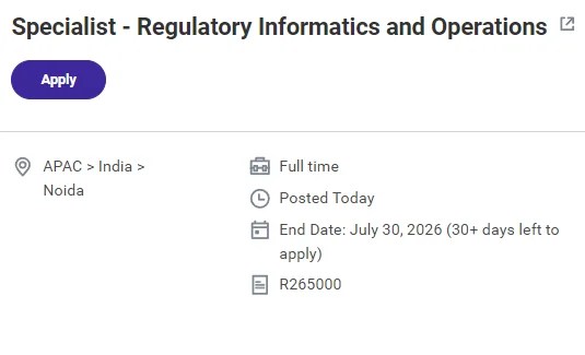 Regulatory Informatics Specialist at Cencora