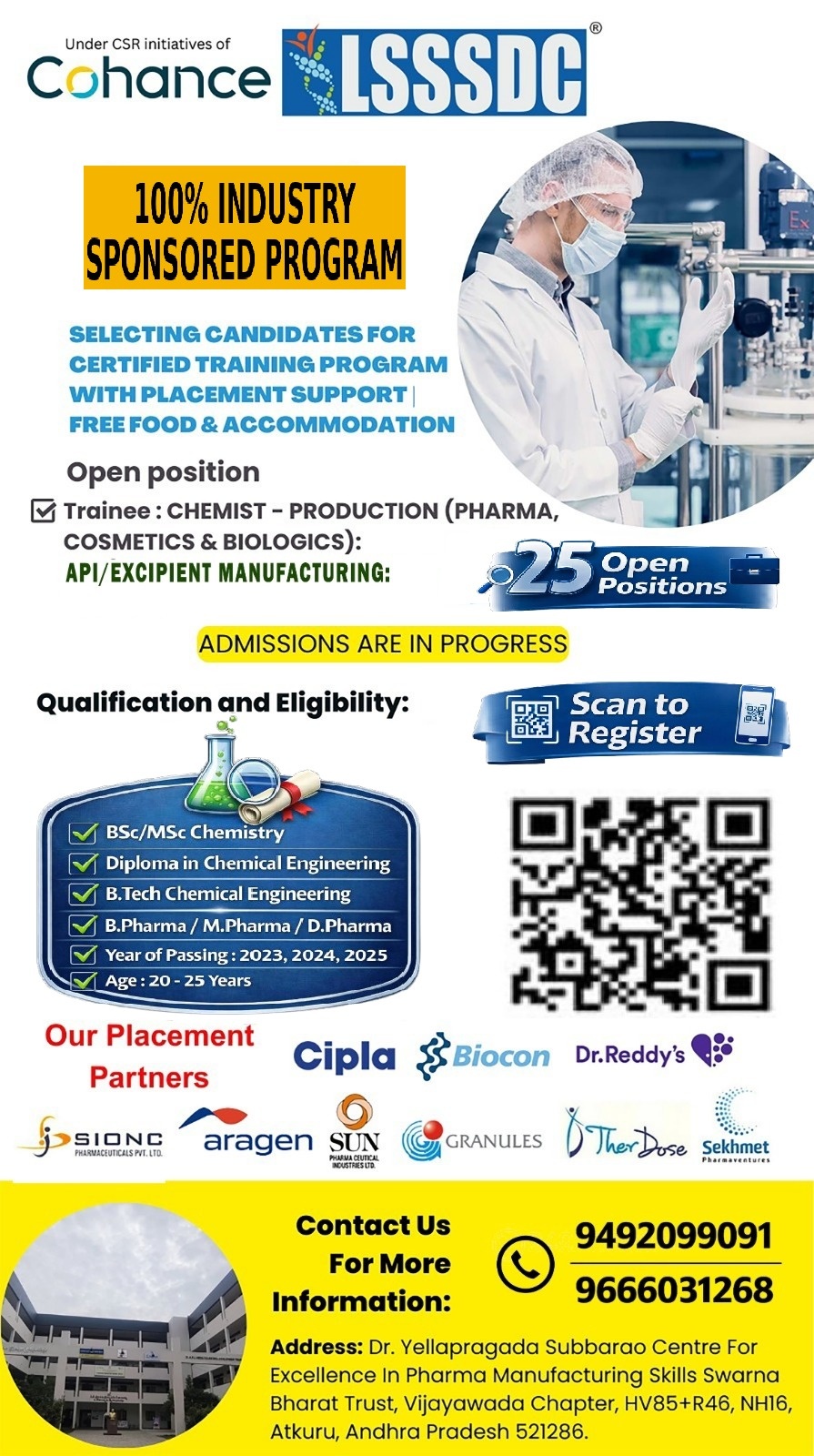 Kickstart Your Career in Pharma Manufacturing &ndash; Fully Sponsored Opportunity - Pharmawisdom.co.in