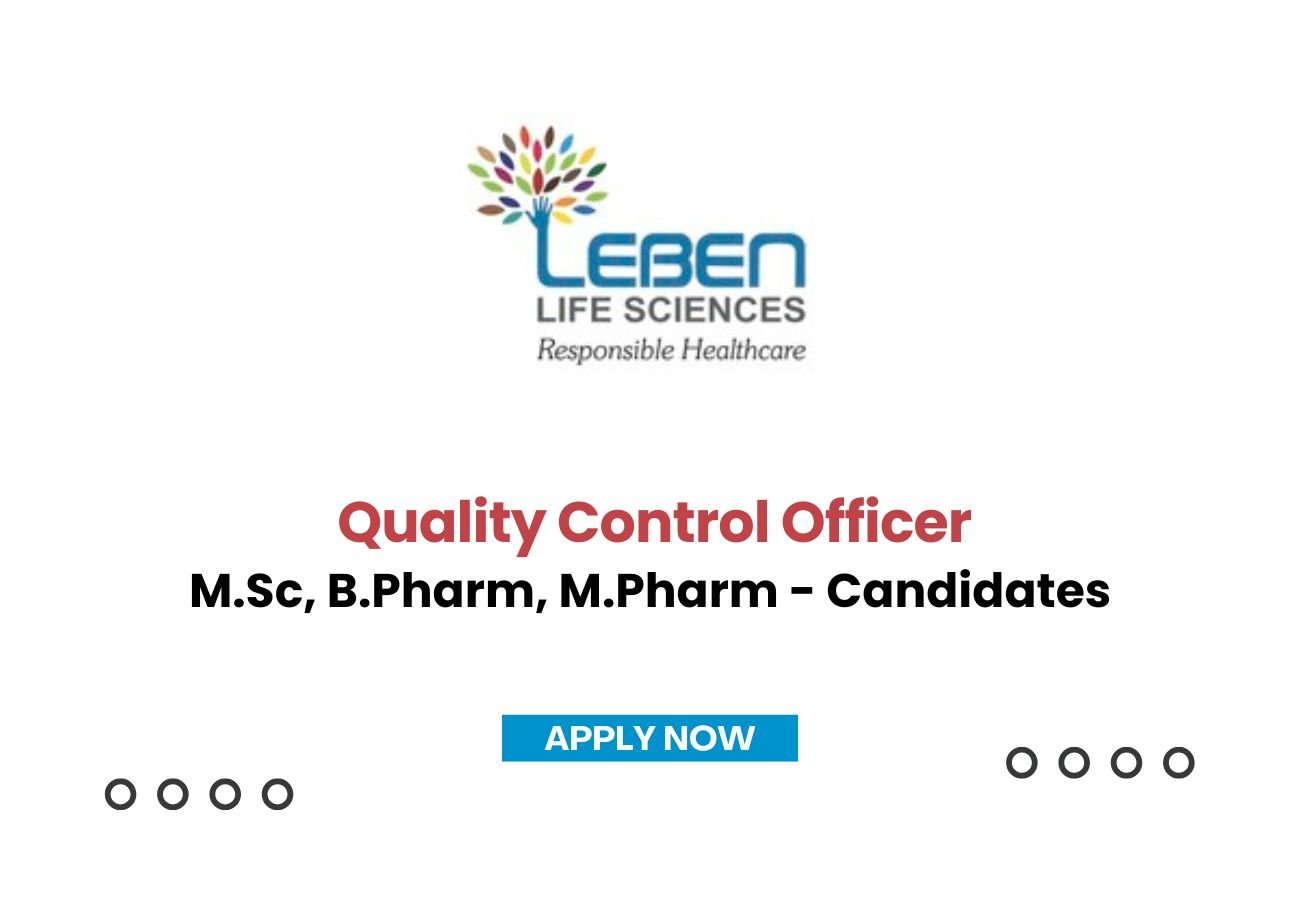 Leben Life Sciences is Hiring for Quality Control Officer