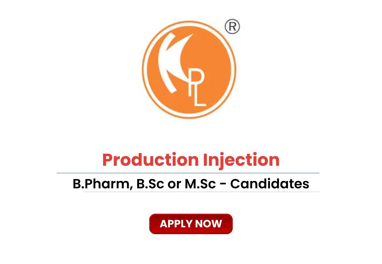 Kwality Pharmaceuticals Production Injection Jobs 2026