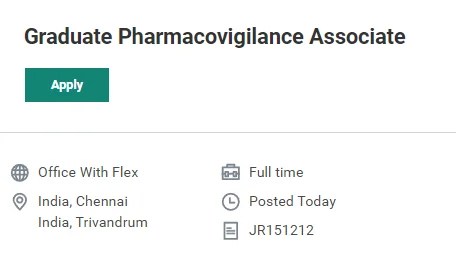 Graduate Pharmacovigilance Associate at ICON | Freshers