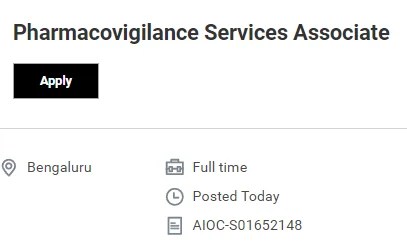 Accenture Pharmacovigilance Openings (0 - 3 Years)