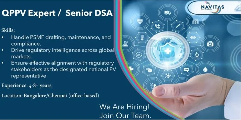 Navitas Life Sciences Hiring for QPPV Office Expert / Senior DSA in PV