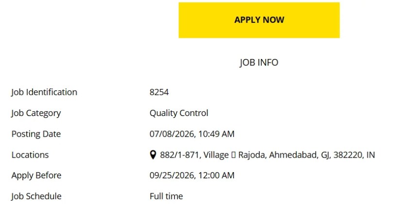 Amneal Pharma is Hiring for Officer &ndash; Quality Control Lab