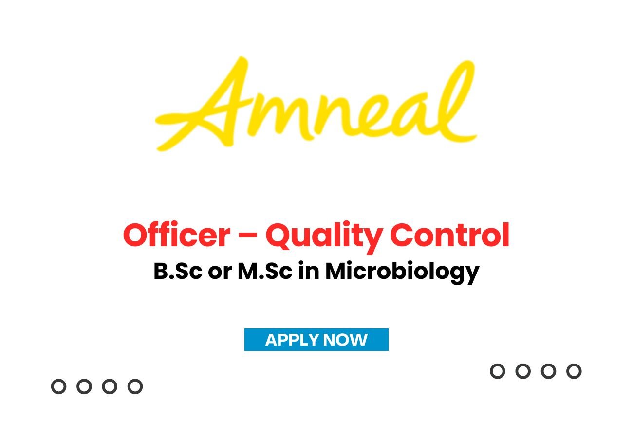 Amneal Pharma is Hiring for Officer &ndash; Quality Control