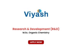 Viyash Scientific is Hiring for Research & Development (R&D)