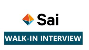 Sai Life Sciences – Walk-In Interviews on 25th July’ 2026