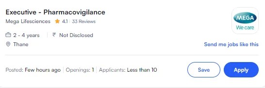 Pharmacovigilance Executive | Mega Lifesciences