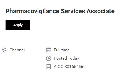 Accenture Hiring Pharmacovigilance Services Associate | Bengaluru & Chennai