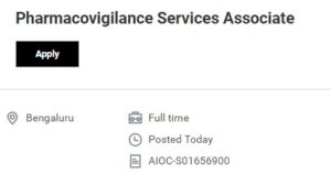 Accenture Pharmacovigilance Services Associate | 0 – 3 Years
