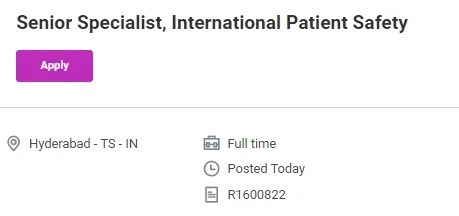 International Patient Safety (Pharmacovigilance) Openings in Bristol Myers Squibb
