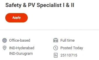 Syneos Health Hiring Safety & PV Specialist I & II | Pharmacovigilance