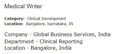 Novo Nordisk hiring for Medical Writers
