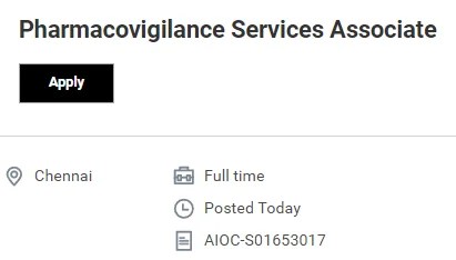 Accenture Hiring For Pharmacovigilance