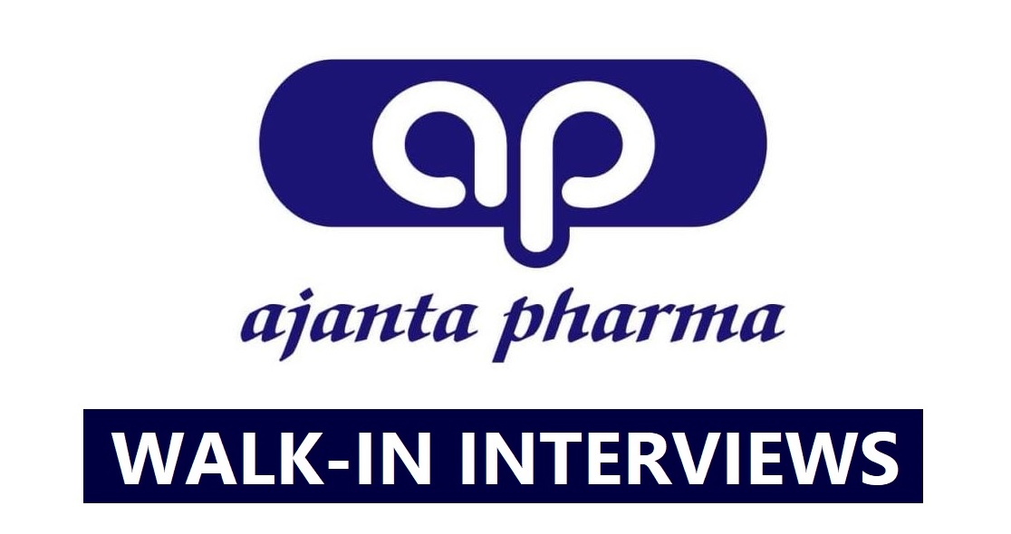Ajanta Pharma Limited - Walk-In Interviews for Multiple Positions on 6th Sep' 2026 - Pharmawisdom.co.in