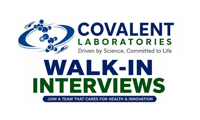 Covalent Laboratories Walk-In Interviews for FRESHERS in Production / Solvent Recovery on 1st & 2nd Sep 2026 - Pharmawisdom.co.in