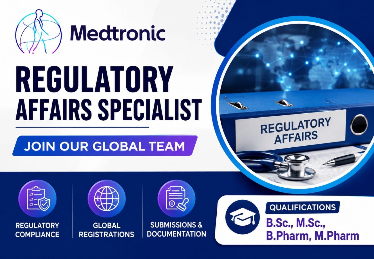 Medtronic is Hiring for Regulatory Affairs Specialist