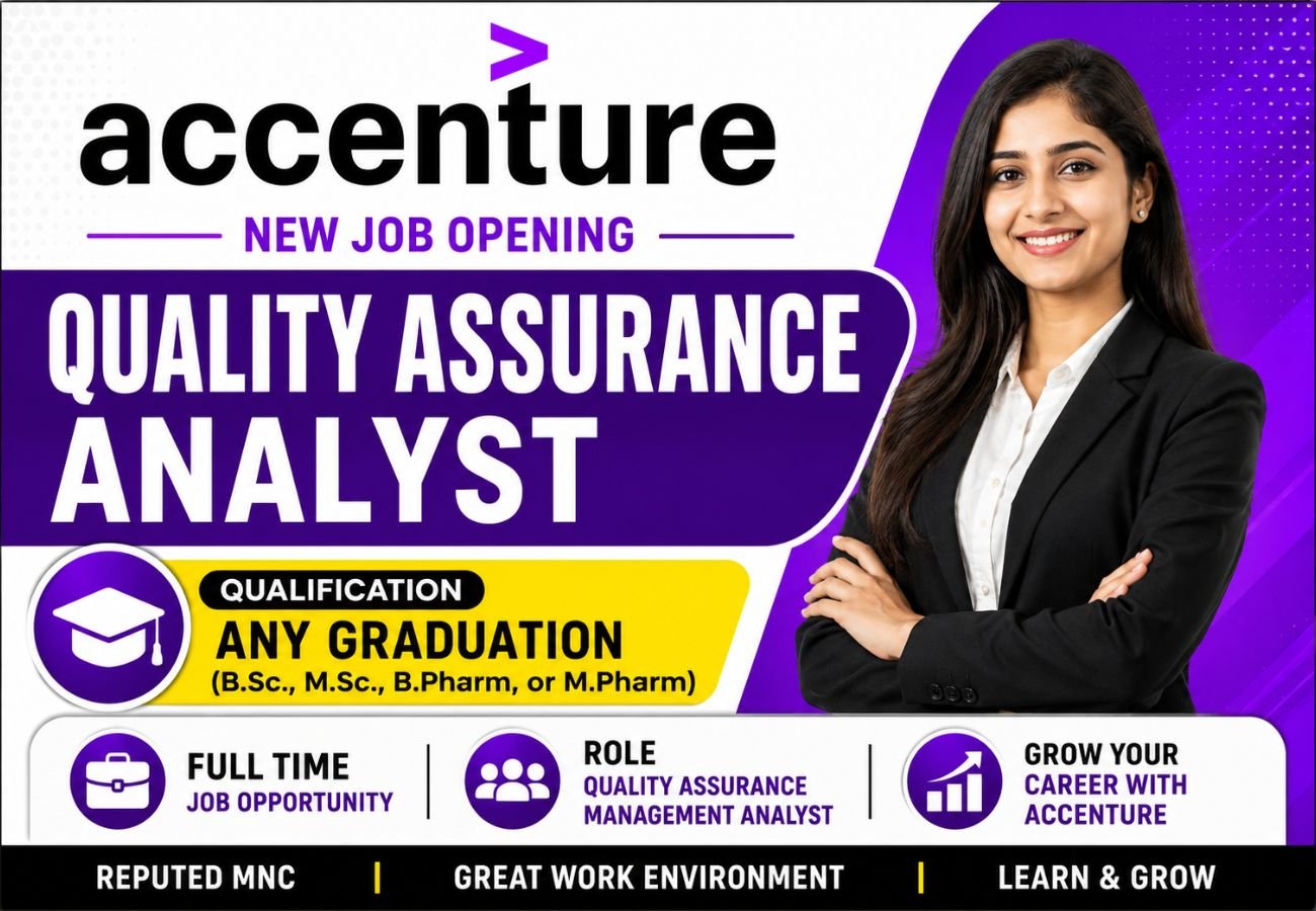 Accenture is Hiring for Quality Assurance Analyst Job