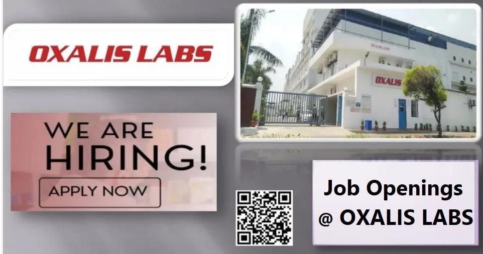 Oxalis Labs - Urgent Openings in Production / Quality Control / Warehouse Departments - Pharmawisdom.co.in