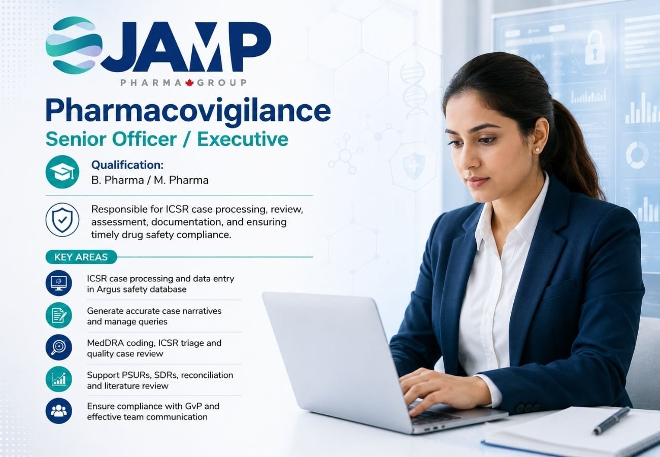 JAMP India Pharmacovigilance Jobs