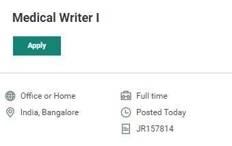 ICON Plc Hiring for Medical Writer