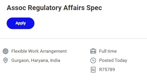 Medtronic Hiring for Associate Regulatory Affairs Specialist | 0 - 2 Years