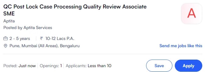 Aptita Hiring for Pharmacovigilance Case Processing & QC Roles