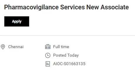 Accenture Hiring for Pharmacovigilance and Regulatory Affairs | Freshers