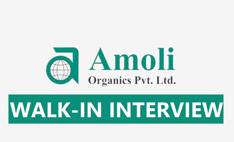 Amoli Organics (Division of Umedica Laboratories Pvt. Ltd.) Walk-In Interview for Experienced Multiple Positions in Production / QA / QC Departments on 11TH Sep 2026 - Pharmawisdom.co.in