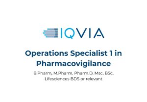 IQVIA Hiring for Pharmacovigilance Operations Specialist 1