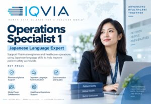 IQVIA Hiring for Pharmacovigilance Operations Specialist 1 &ndash; Japanese (N1 – N5)