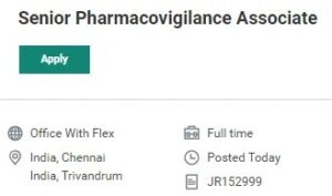 Icon Plc Hiring for Senior Pharmacovigilance Associate