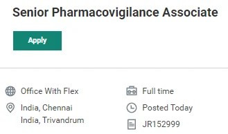 Icon Plc Hiring for Senior Pharmacovigilance Associate